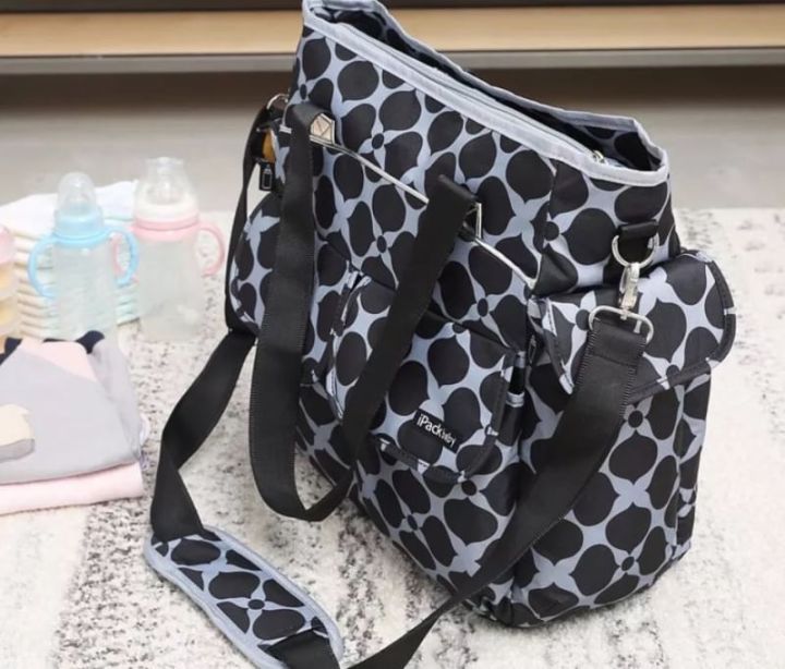 ipack-baby-bag-กระเป๋าสะพายหิ้วใส่ของอเนกประสงค์-กระเป๋า-สะพาย-กระเป๋าใส่ของลูก-กระเป๋าใส่ของ-กระเป๋าผ้าสะพาย-กระเป๋าผ้าใหญ่-ขนาดใหญ่-t2000