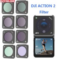 ชุดเลนส์กรองแสงอลูมิเนียม Dji Osmo Action 2 Cpl Uv Nd Sart Ndpl Night สําหรับ Dji Action 2 อุปกรณ์เสริม