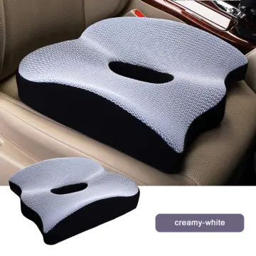 Brand New Car Seat Booster Universal Driver Memory Foam Lumbar Pillow Suede  Seat Height Inclined Cushion Car