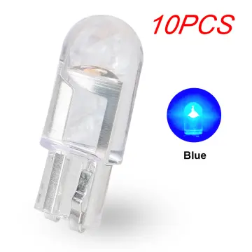 Cheap 10PCS W5W Led T10 Car Light COB Glass 6000K White Auto Automobiles  License Plate Lamp Dome Read DRL Bulb Style 12V Accessories