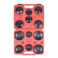 13 PCS/Set Professional Car Auto Cup Oil Filter Wrenches Removers Filter Cleaner Spanner Tools (Black)