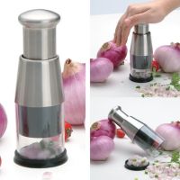 ETXManual Onion Chopper Garlic Crusher Pressing Handheld Food Chopper Slicer Dicer Mixer Kitchen Vegetable Slicer Peeler Tools