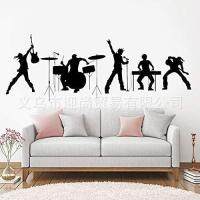 [COD] Band Combination Music Wall Sticker Pattern Decoration Bedroom Room Removable Large Quantity and Price