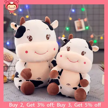 Cow Stuffed Animals Cute Cow Plush Pillows Soft Avocado 10 inch