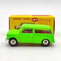 1:43 Atlas Dinky ของเล่น197สำหรับ Morris Mini Traveller สีเขียว Diecast รุ่น Collection Auto Gift