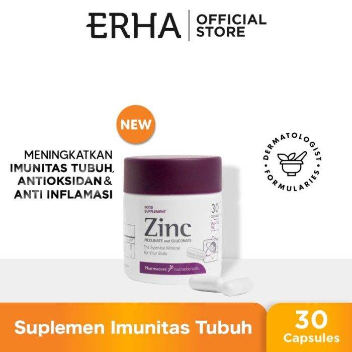 Zinc Zinc Picolinate Mg Gluconate Mg Caps Suplemen Lazada Indonesia