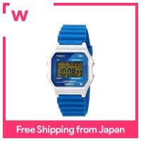 TIMEX Watch TIMEX 8หน้าปัดเงินดิจิตอลดิจิตอลดิจิตอลควอตซ์อะคริลิกทองเหลือง TW2V4120Blue