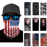 ✶✲ National Flag Skull Tube Banadana Headband Cycling Moto Outdoor Sports Face Mask Hiking Riding Cycling Headband Men Bike Scarf