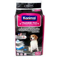 Kanimal Activated Carbon Pad แผ่นรองฉี่สัตว์เลี้ยง สูตรคาร์บอน (Size M) (45x60cm 50แผ่น)