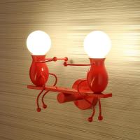 Wall Lights for Living Room Modern Seesaw Double Little People Wall Sconces Lighting Metal Bedside Lamps Cartoon Doll Wall Lamp