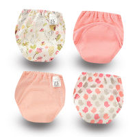 2023 New Children Reusable Diapers Baby Potty Training Pants Boy Girl Cotton Underwear Kids Learning Panties Single Pink Diaper Cloth Diapers