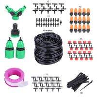 【zw】 40M Micro Water Irrigation System Garden Greenhouse Plants Watering Hose Kit