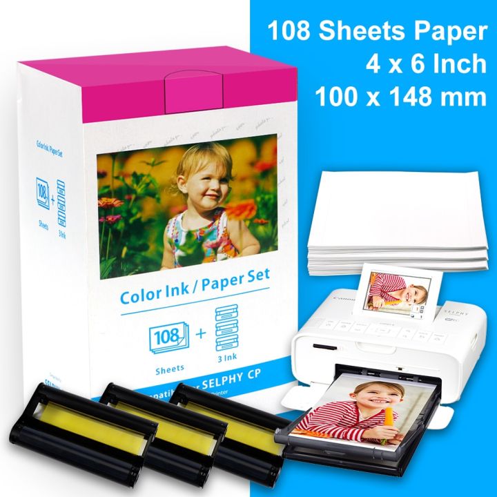 Labelife For Canon Selphy Cp1300 Photo Paper And Color Ink 4 X 6 For Cp1000 Cp1200 Cp910 Cp900 7528