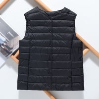 Womens Warm Vest Spring  Lightweight Padded Jackets Ultralight Winter Light Quilted Coats Puffer Woman down Coat lady duck