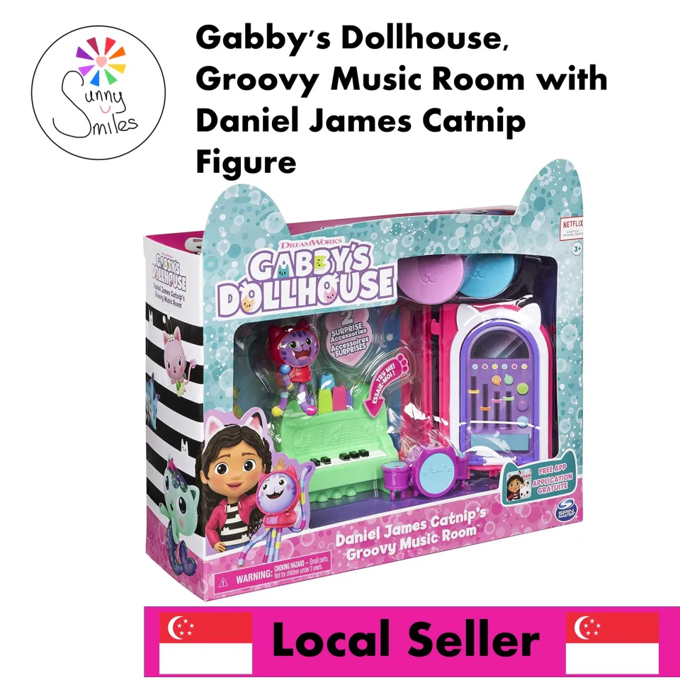 Gabby's Dollhouse, Groovy Music Room Playset with Daniel James