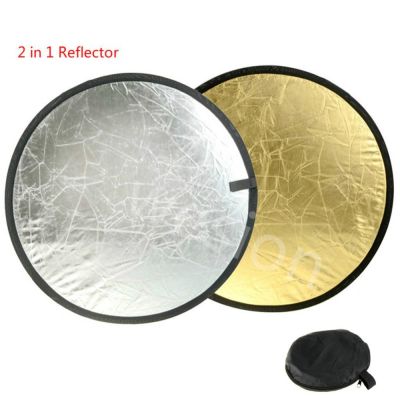 jfjg℡  30cm Fill Board Multi-folding Reflector Plate Suitable Photography Studio Round Collapsible Handheld 2 In 1