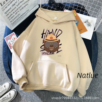 Natlux เสื้อฮู้ด เสื้อแขนยาวอบอุ่น หลวมและสบาย ทันสมัย ล้ำสมัย แฟชั่น น่ารัก WWY23000A5 41Z231009