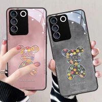 เคส Vivo V27 V25 5G เคส Vivo V25E V27E เคส Vivo V25 V27 Pro เคส Vivo Y36 โทรศัพท์มือถือแบบแก้ว กันกระแทก หรูหรา สําหรับ