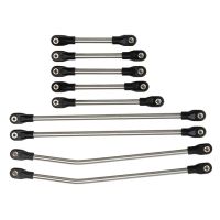 LCG Girder Frame Stainless Steel Linkage Link Rod Pull Rod for 1/10 RC Crawler Axial SCX10 Capra LCG Rails Chassis Kit