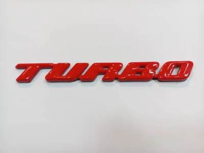 AD.โลโก้ TURBO สีแดง 16.5×2cm