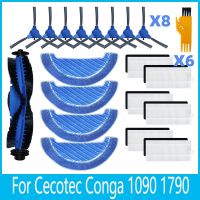 For Cecotec Conga 1790 Ultra / 1090 / 990 Vital / 999 Vital Main Side Brush Hepa Filter Mop Replacement Spear Part Accessory