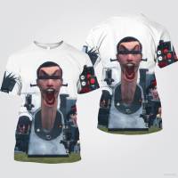 YT Skibidi Toilet Tshirt Short Sleeve Game 3D Shirt Top Unisex Cosplay Tee Fashion TV Man Speakerman Graphic Plus Size TY