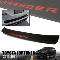 กันรอยท้ายรถยนต์ กันรอยท้ายรถ รุ่น โตโยต้า ฟอร์จูนเนอร์ TOYOTA FORTUNER ปี 2019 - 2021 สีดำด้าน โลโก้ LEGENDER สีแดง จำนวน 1 ชิ้น