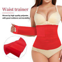 Spot parcel postHot Cross-Border Direct Supply Sports Waist Trainer Waist Slimming and Belly Contracting Waist Seal Bright Red Belly Band tummy wrap