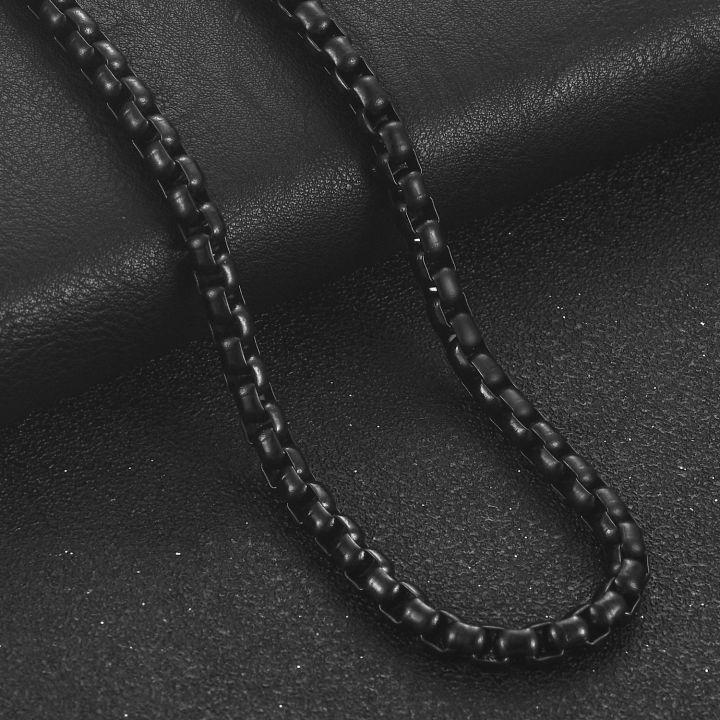 jdy6h-2-3-4-5mm-fashion-black-color-stainless-steel-chain-men-box-chain-ladies-necklace-jewelry-gift-bracelet