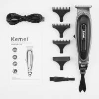 Kemei R Type Mens Trimmer Hair Clipper Hair Brush Electric Hair Clipper Hair Cutting Machine Barber Styling Tool 45D