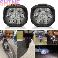 Shine 9LED ไฟหน้าไฟหน้ารถจักรยานยนต์ไฟหน้า LED ด้านหน้า DC12V ขับรถ