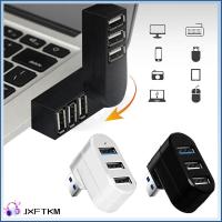 JXFTKM แล็ปท็อปพีซี การถ่ายโอนข้อมูล มินิ ความเร็วสูง อะแดปเตอร์ กล่องแยก USB 3.0 Hub 3พอร์ต