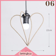 Jettingbuy Flash Sale Hand Weave Lampshade Rattan Hanging Lamp Shade Cafe