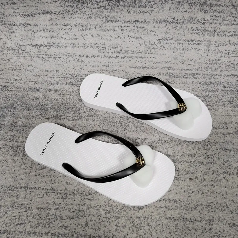 🌟🌟🌟TORY BURCH Printed Carved Wedge Flip-flop Slides womens Sandals |  Lazada PH