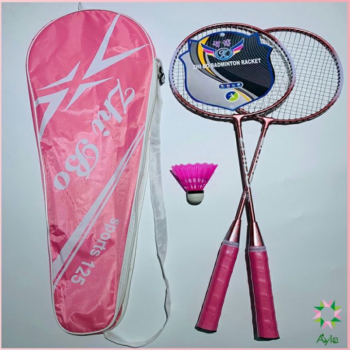ayla-ไม้แบดมินตัน-sportsน-125-อุปกรณ์กีฬา-ไม้แบตมินตัน-พร้อมกระเป๋าพกพา-badminton-racket