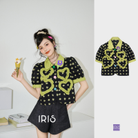 【พร้อมส่ง】[สินค้าลิขสิทธิ์แท้」IRIS BOUTIQUE IS2381500 Osmanthus tree shirt เสื้อผ้าแฟชั่น เสื้อ เสื้อเชิ้ต