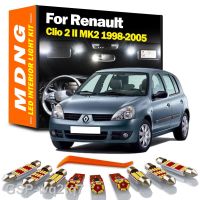 หลอดไฟ Led Canbus สำหรับ Renault 2,MK2 1998-2002 2003 2004 2005แผนที่ภายในไฟยานพาหนะโดม