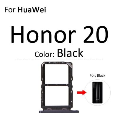 【✱2023 HOT✱】 anlei3 เครื่องอ่านตัวเชื่อมอะแดปเตอร์ซ็อกเก็ตถาดซิม Sd การ์ดขนาดเล็กสำหรับ Huawei Honor View 20 Pro Lite 20i ที่จับภาชนะ