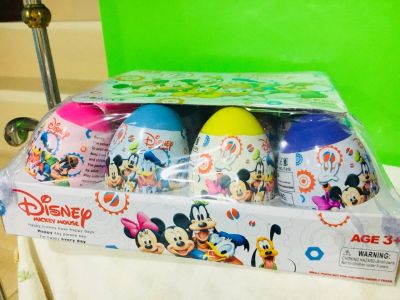 ไข่เซอร์ไพร์สมิกกี้เม้าส์ Mickey mouse egg surprise แพ็คละ 12 ใบ