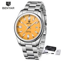 ⌚BENYAR Wristwatches10Bar กลไกจักรกลสำหรับผู้ชาย,นาฬิกาดำน้ำสแตนเลสนาฬิกาออโตเมติกผู้ชายกีฬากันน้ำหรูหรา2023ใหม่