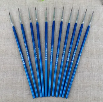 3pcs Detail Paint Brushes Nylon Miniature Painting Brush(000#,00#,0#), Blue