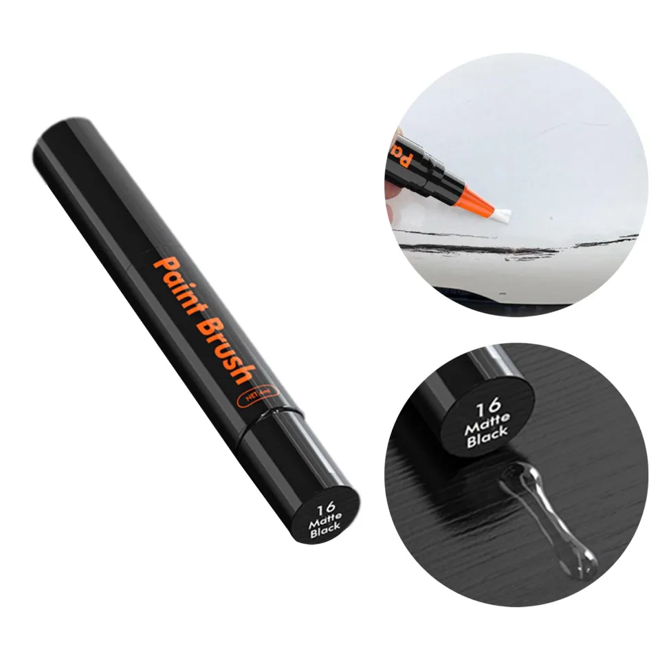Homyl Car Touch up Paint Pen Accessory Scratch Remover Erase Car Scratches  Durable Matte Black