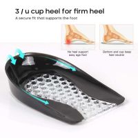 1 Pair Silicone Gel Insoles Heel Protector Honeycomb Plantar Shock Absorption Heel Pad For Relief Plantar Fasciitis Foot Pads