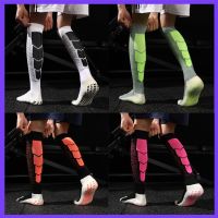 46cm Knee Height Mens Professional Soccer Football Ball Anti Non Slip Skid Grips Tube Cotton Sports Socks Stockings