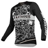 2023 FASTHOUSE Downhill เสื้อมอเตอร์ครอส,เสื้อเสื้อเจอร์ซีย์นักปั่นระบายอากาศได้เสื้อดีเฮชจักรยานการแข่งออฟโรดผู้ชาย