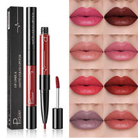 Pudaier 16สี2 In 1ลิปไลเนอร์ดินสอลิปกลอสเครื่องสำอางเพื่อความงามแต่งหน้ากันน้ำสีนู้ดเครื่องสำอางปากกาเขียนขอบปาก