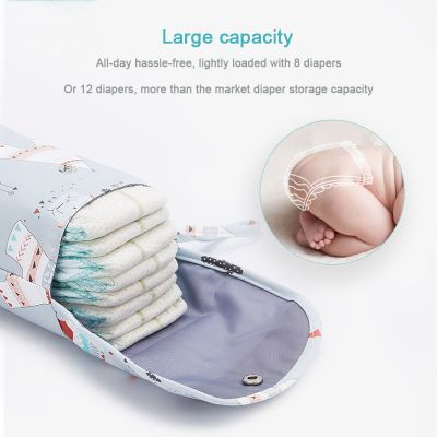 hot！【DT】❁  Baby Diaper Organizer Reusable Wet Dry Pack Mummy Storage Nappy Handbag Outdoor  Stroller Carry