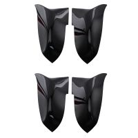 4X for Bmw F20 F21 F87 M2 F23 F30 F36 X1 E84 Gloss Black Side Mirror Cover Cap Rearview -M4 Style(Bright Black)