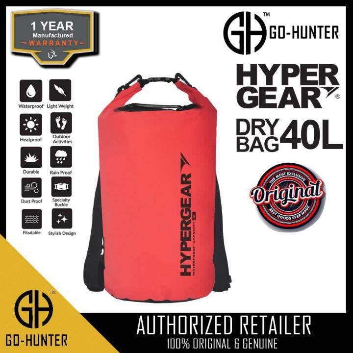 HyperGear 40L Dry Bag IPX6 Waterproof Specification Red Lazada