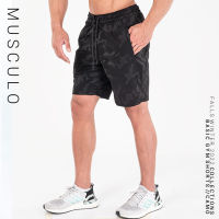 Musculo basic gym shorts camo กางเกงยิมขาสั้นลายพราง